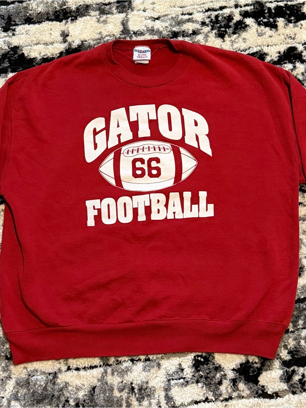 Vintage Jerzees Red Gator Football Crewneck Sweatshirt